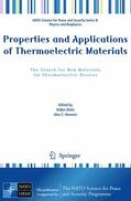 Zlatic / Hewson |  Properties and Applications of Thermoelectric Materials | Buch |  Sack Fachmedien
