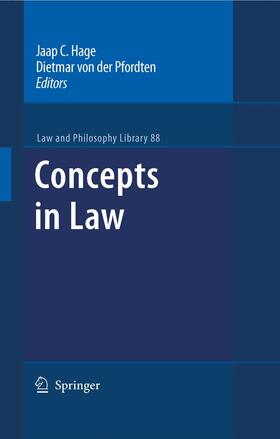 Hage / von der Pfordten / Pfordten | Concepts in Law | E-Book | sack.de