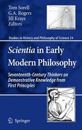 Sorell / Rogers / Kraye |  Scientia in Early Modern Philosophy | Buch |  Sack Fachmedien