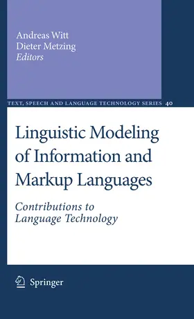 Witt / Metzing | Linguistic Modeling of Information and Markup Languages | E-Book | sack.de