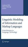 Witt / Metzing |  Linguistic Modeling of Information and Markup Languages | eBook | Sack Fachmedien