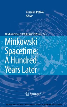 Petkov | Minkowski Spacetime: A Hundred Years Later | E-Book | www.sack.de