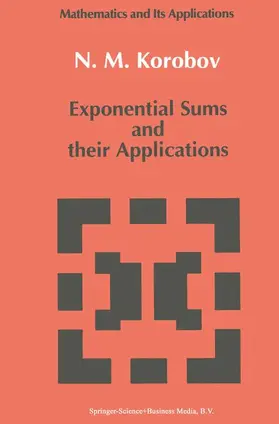 Korobov | Exponential Sums and their Applications | Buch | 978-90-481-4137-1 | sack.de