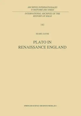 Jayne |  Plato in Renaissance England | Buch |  Sack Fachmedien