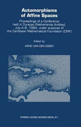 van den Essen |  Automorphisms of Affine Spaces | Buch |  Sack Fachmedien