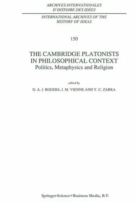 Rogers / Vienne / Zarka | The Cambridge Platonists in Philosophical Context | Buch | 978-90-481-4844-8 | www.sack.de