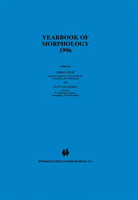 van Marle / Booij |  Yearbook of Morphology 1996 | Buch |  Sack Fachmedien