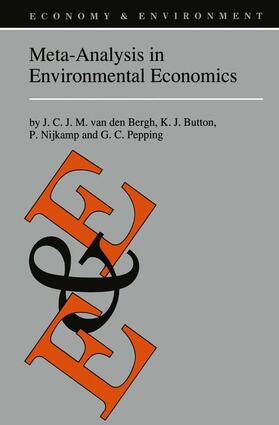 van den Bergh / Pepping / Button | Meta-Analysis in Environmental Economics | Buch | 978-90-481-4862-2 | sack.de