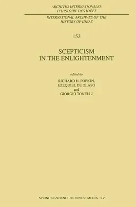 Popkin / de Olaso / Tonelli |  Scepticism in the Enlightenment | Buch |  Sack Fachmedien