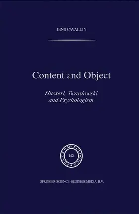 Cavallin |  Content and Object | Buch |  Sack Fachmedien