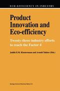 Klostermann / Tukker |  Product Innovation and Eco-Efficiency | Buch |  Sack Fachmedien
