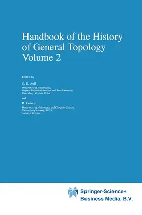 Aull / Lowen |  Handbook of the History of General Topology | Buch |  Sack Fachmedien