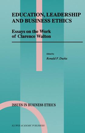 Duska |  Education, Leadership and Business Ethics | Buch |  Sack Fachmedien