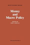 Jarsulic |  Money and Macro Policy | Buch |  Sack Fachmedien