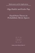 Pap / Hadzic |  Fixed Point Theory in Probabilistic Metric Spaces | Buch |  Sack Fachmedien