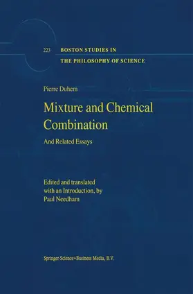 Duhem |  Mixture and Chemical Combination | Buch |  Sack Fachmedien