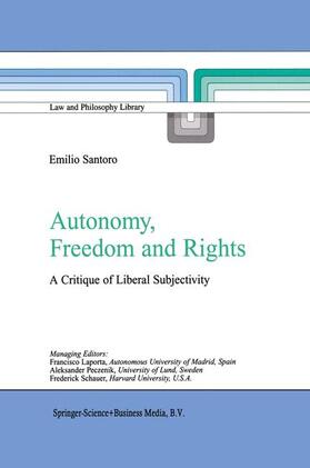 Santoro | Autonomy, Freedom and Rights | Buch | 978-90-481-6330-4 | sack.de