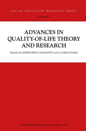 Sirgy / Samli / Rahtz | Advances in Quality-of-Life Theory and Research | Buch | 978-90-481-6364-9 | sack.de