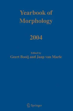 van Marle / Booij |  Yearbook of Morphology 2004 | Buch |  Sack Fachmedien