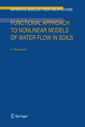 Marinoschi |  Functional Approach to Nonlinear Models of Water Flow in Soils | Buch |  Sack Fachmedien