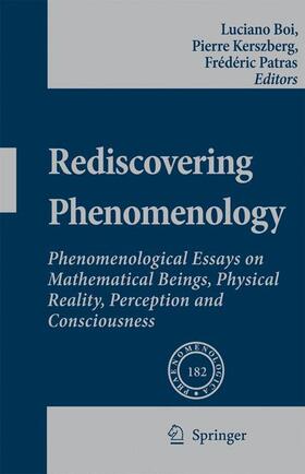 Boi / Patras / Kerszberg |  Rediscovering Phenomenology | Buch |  Sack Fachmedien