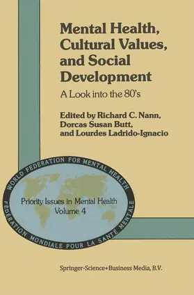 Nann / Butt / Ladrido-Ignacio |  Mental Health, Cultural Values, and Social Development | Buch |  Sack Fachmedien