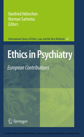 Helmchen / Sartorius | Ethics in Psychiatry | E-Book | sack.de