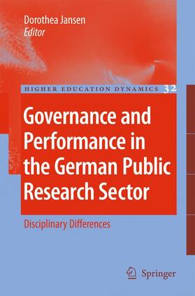 Jansen | Governance and Performance in the German Public Research Sector | Buch | 978-90-481-9138-3 | sack.de