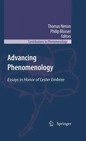 Nenon / Blosser |  Advancing Phenomenology | Buch |  Sack Fachmedien