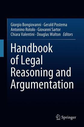 Bongiovanni / Postema / Walton |  Handbook of Legal Reasoning and Argumentation | Buch |  Sack Fachmedien