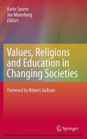 Sporre / Mannberg | Values, Religions and Education in Changing Societies | E-Book | sack.de