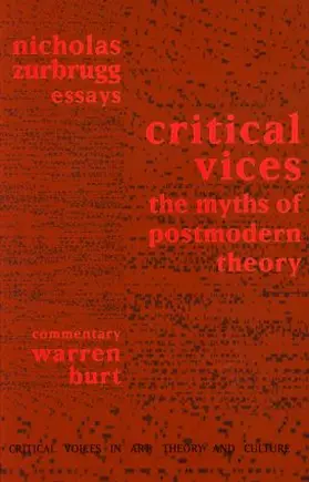 Zurbrugg / Burt |  Critical Vices | Buch |  Sack Fachmedien