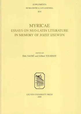 Sacré / Tournoy |  Myricae | Buch |  Sack Fachmedien