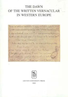 Goyens / Verbeke |  The Dawn of the Written Vernacular in Western Europe | Buch |  Sack Fachmedien