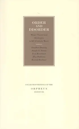 Dunsby / Strauss / Knockaert |  Order and Disorder | Buch |  Sack Fachmedien