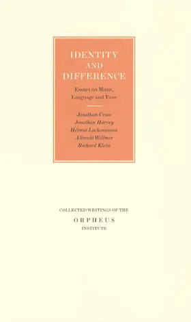 Cross / Harvey / Lachenmann |  Identity and Difference | Buch |  Sack Fachmedien