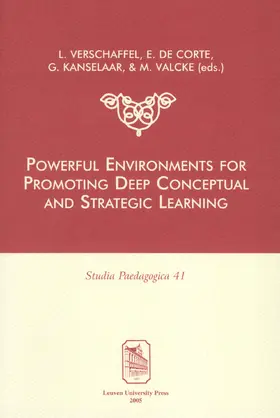 Verschaffel / Valcke / De Corte |  Powerful environments for promoting deep conceptual and strategic learning | Buch |  Sack Fachmedien
