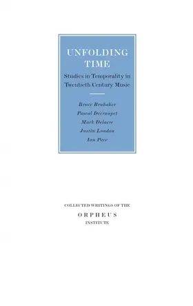 Crispin |  Unfolding Time | Buch |  Sack Fachmedien