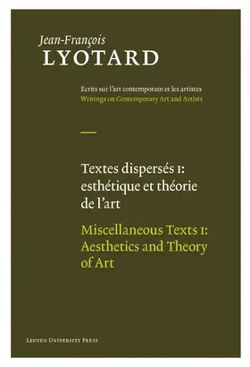 Lyotard / Parret |  Textes dispersés I | Buch |  Sack Fachmedien