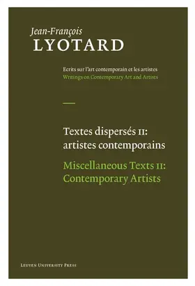 Lyotard / Parret |  Textes dispersés II | Buch |  Sack Fachmedien