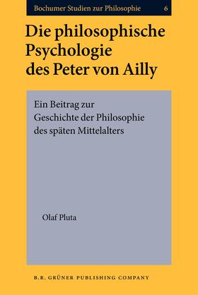 Pluta | Die philosophische Psychologie des Peter von Ailly | Buch | 978-90-6032-275-8 | sack.de