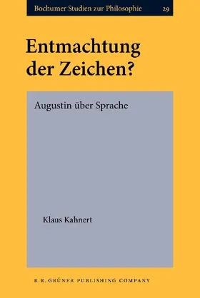 Kahnert |  Entmachtung der Zeichen? | Buch |  Sack Fachmedien