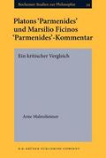 Malmsheimer |  Platons 'Parmenides' und Marsilio Ficinos 'Parmenides'-Kommentar | Buch |  Sack Fachmedien