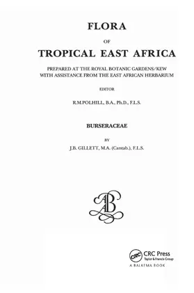Gillett | Flora of Tropical East Africa | Buch | 978-90-6191-355-9 | www.sack.de
