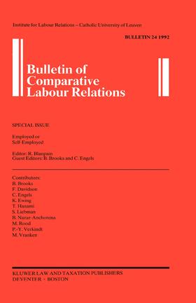 Blanpain | Bulletin of Comparative Labour Relations: Employed or Self-Employed | Buch | 978-90-6544-613-8 | sack.de