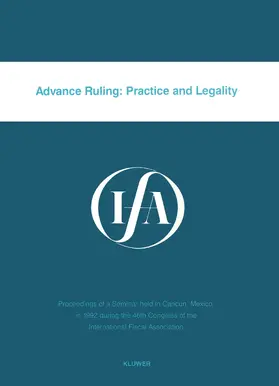 Staff | Advance Ruling:Practice and Legality | Buch | 978-90-6544-843-9 | sack.de