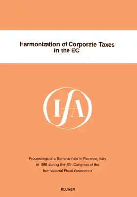  Harmonization of Corporate Taxes in the EC | Buch |  Sack Fachmedien