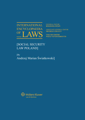 Eeckhoutte / Van Eeckhoutte |  International Encyclopaedia of Laws: Social Security Law | Loseblattwerk |  Sack Fachmedien