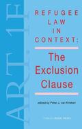 Van Krieken |  Refugee Law in Context:The Exclusion Clause | Buch |  Sack Fachmedien