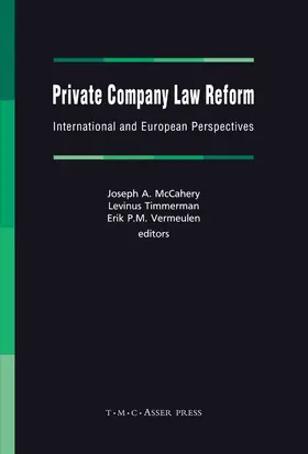 McCahery / Vermeulen / Timmerman | Private Company Law Reform | Buch | 978-90-6704-251-2 | sack.de